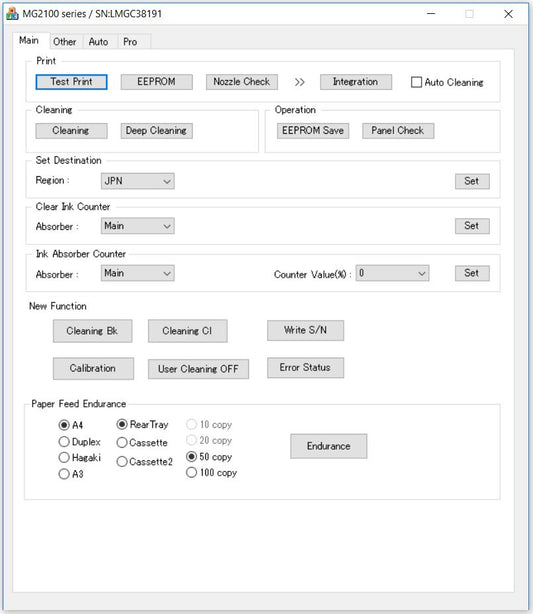 Canon ST-4905 Service Tool License to Reset Waste Ink Pad Error
