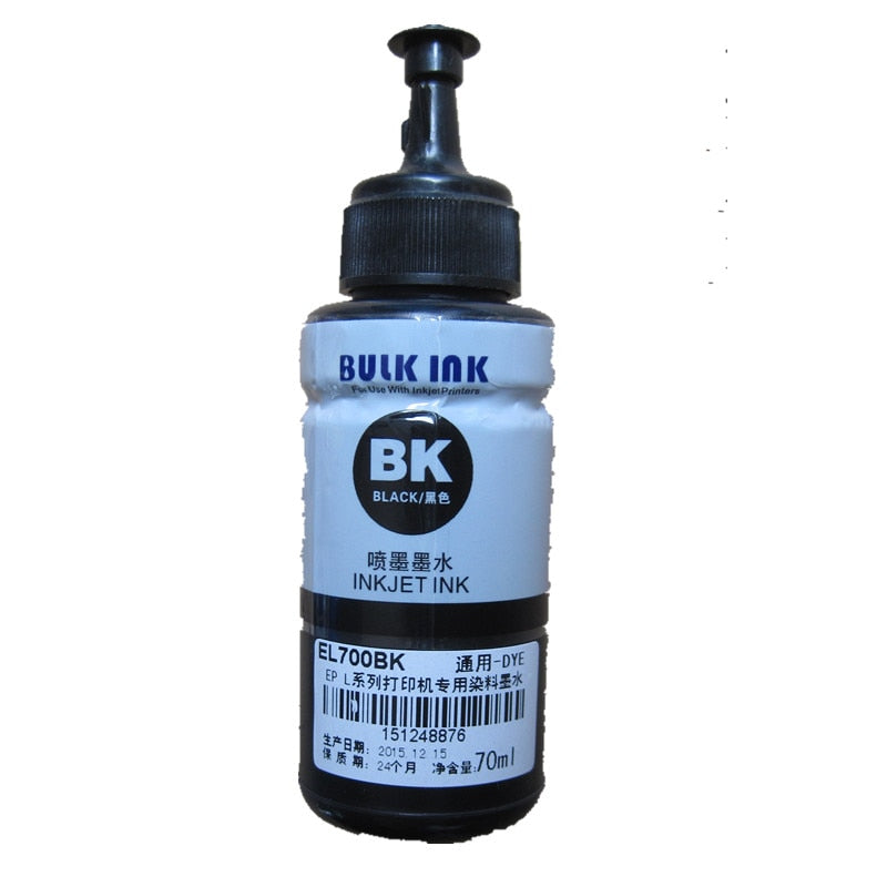 70ml 4 PCS dye Refill Ink kit for EPSON L / EcoTank ET